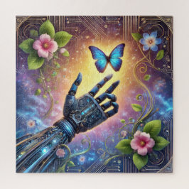 Puzzle Armonía de la naturaleza de la IA de la mano robót
