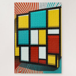 Puzzle Armonía Urbana – Una Geometría Audaz de Colores