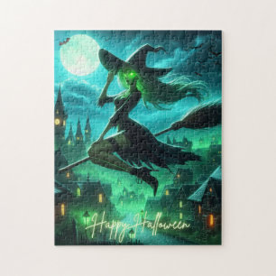 Puzzle Aroma verde espumoso bruja Halloween