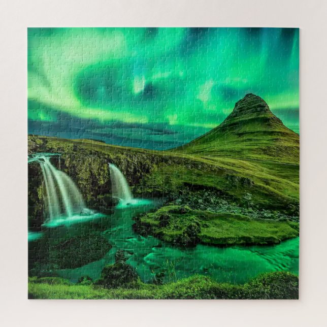 Puzzle Aroura Borealis over Iceland (Vertical)