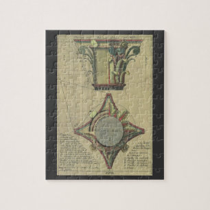 Puzzle Arquitectura antigua, corona de capital decorativa