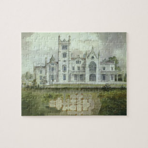 Puzzle Arquitectura antigua, planos de piso de castillo f