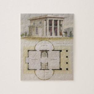 Puzzle Arquitectura antigua, planta y villa griega