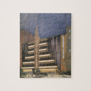 Puzzle Arquitectura Art Déco Vintage, Edificio en NYC