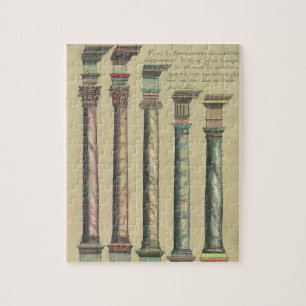 Puzzle Arquitectura de época, los 5 pedidos arquitectónic