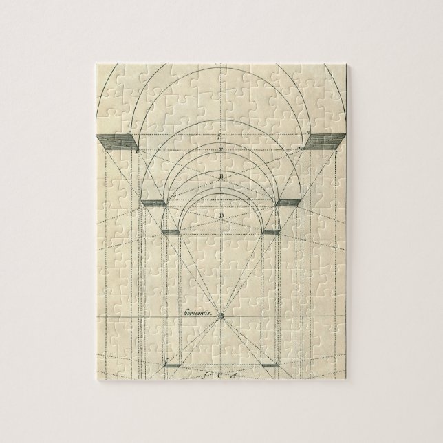 Puzzle Arquitectura de época, perspectiva de arco renacen (Vertical)