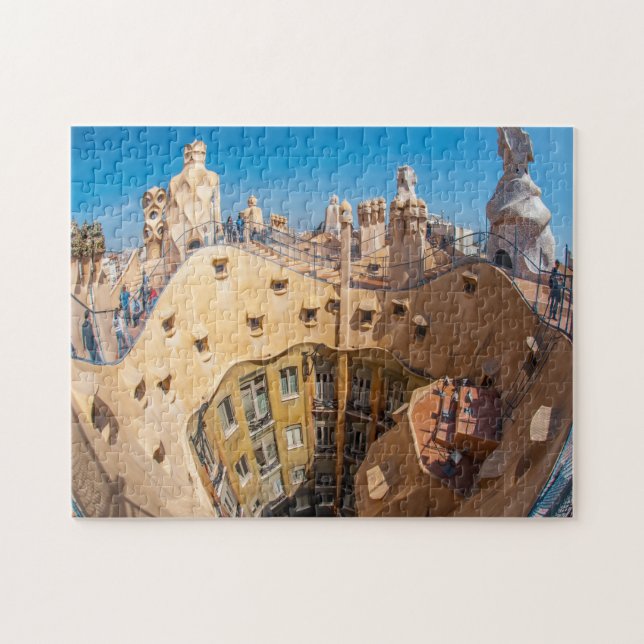 Puzzle Arquitectura de Gaudí Barcelona. (Horizontal)