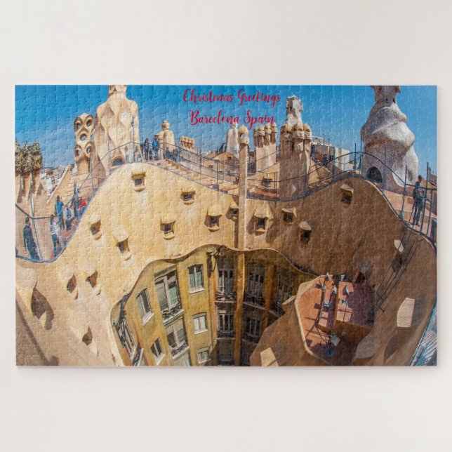 Puzzle Arquitectura de Gaudí Barcelona. (Horizontal)