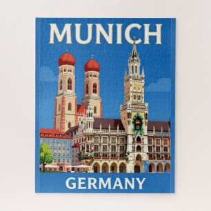 Puzzle Arquitectura de Marienplatz de Múnich Patrimonio B