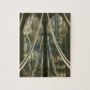 Puzzle Arquitectura de Nueva York, puente de Brooklyn