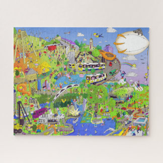 Puzzle Arquitectura del Parque de la Ciudad Exterior de A