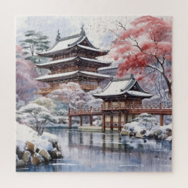 Puzzle Arquitectura rosa sakura japonesa