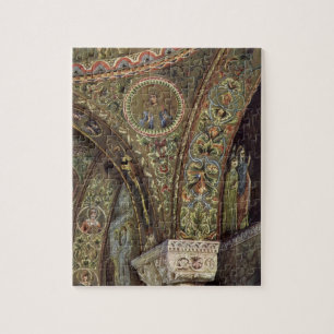 Puzzle Arquitectura vintage, arco decorativo en una igles