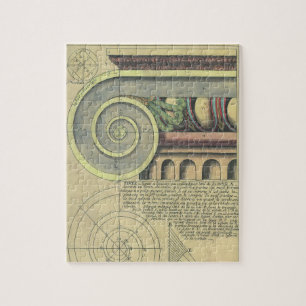Puzzle Arquitectura Vintage; Voluta Capital por Vignola