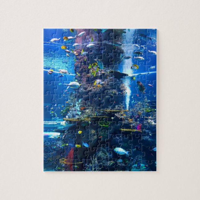 Puzzle Arrecife de coral vivo con peces (Vertical)