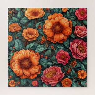 Puzzle Arreglo floral vibrante