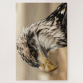 Puzzle Arriba Cerrar foto de águila