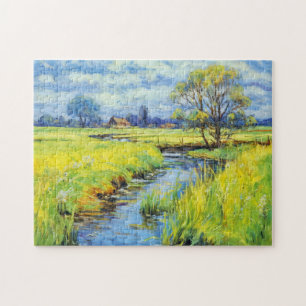 Puzzle Arroyo de verano en el paisaje de Havelland