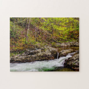 Puzzle Arroyo forestal en las Grandes Montañas Humeantes
