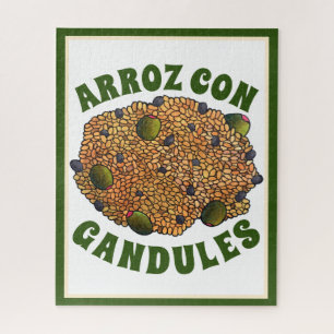 Puzzle Arroz con Gandules Guisantes de Alimentos Puertorr