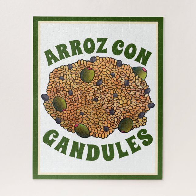 Puzzle Arroz con Gandules Guisantes de Alimentos Puertorr (Vertical)