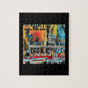 Puzzle Art Deco Boston Swan Boats