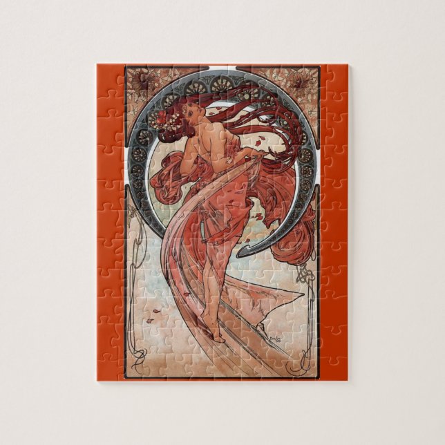 Puzzle art déco de la danza del mucha (Vertical)