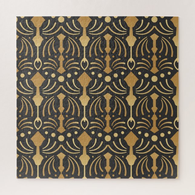 Puzzle Art Deco Luxury: Elegancia japonesa vintage (Vertical)