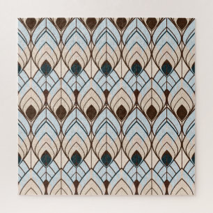 Puzzle Art Deco: Ornamento sin textura.