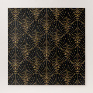 Puzzle Art deco: patrón geométrico clásico.
