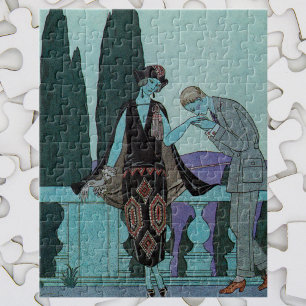 Puzzle Art Deco vintage La Villa d'Este de George Barbier