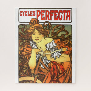 Puzzle Art Nouveau Bicycle Mucha Art
