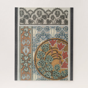 Puzzle Art nouveau Cyclamen floral Eugenio Grasset elegan