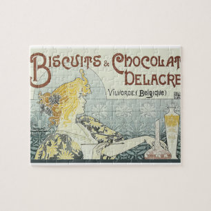 Puzzle Art Nouveau de chocolate