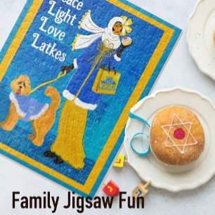 Puzzle Art Nouveau Deco Hannukah Doodle Perro