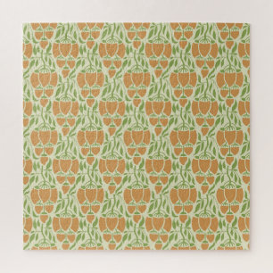 Puzzle Art Nouveau: Elegancia floral