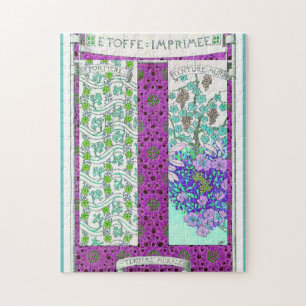 Puzzle Art Nouveau Grapevine papel vintage floral co