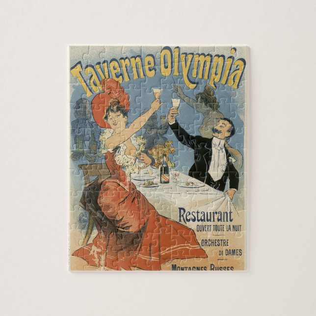 Puzzle Art Nouveau vintage, restaurante Taverne Olympia (Vertical)