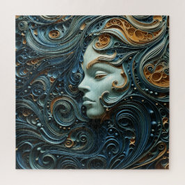 Puzzle Arte 3D de Moonlit Woman
