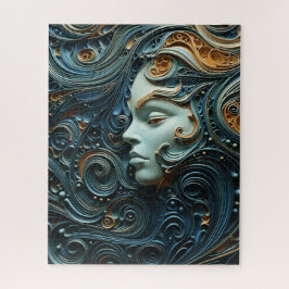 Puzzle Arte 3D de Moonlit Woman
