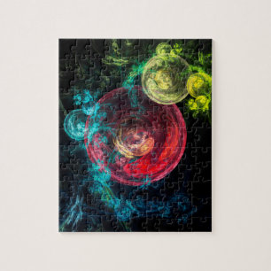 Puzzle Arte abstracto círculos de galaxia