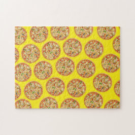 Puzzle Arte abstracto de comida, Pizza