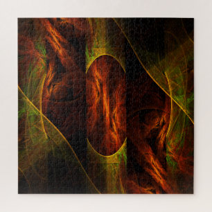 Puzzle Arte abstracto de la jungla de Mystique