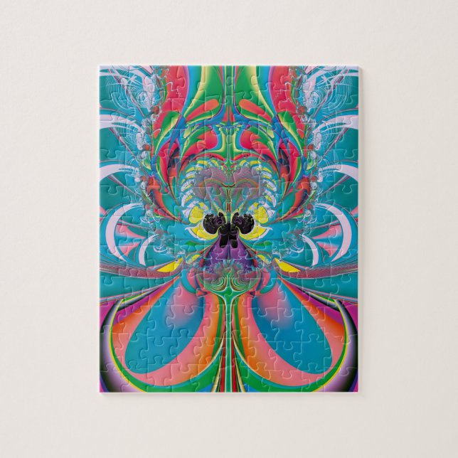 Puzzle Arte abstracto de mariposa de verano (Vertical)