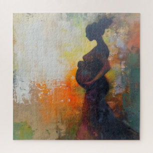 Puzzle Arte abstracto de mujer embarazada