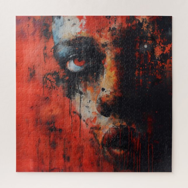 Puzzle Arte abstracto de mujer roja (Vertical)