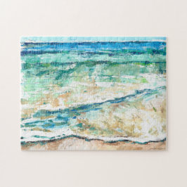 Puzzle Arte abstracto de playa costa litoral