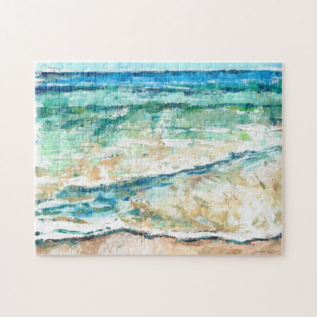 Puzzle Arte abstracto de playa costa litoral (Horizontal)