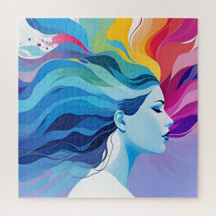 Puzzle Arte abstracto de salud mental