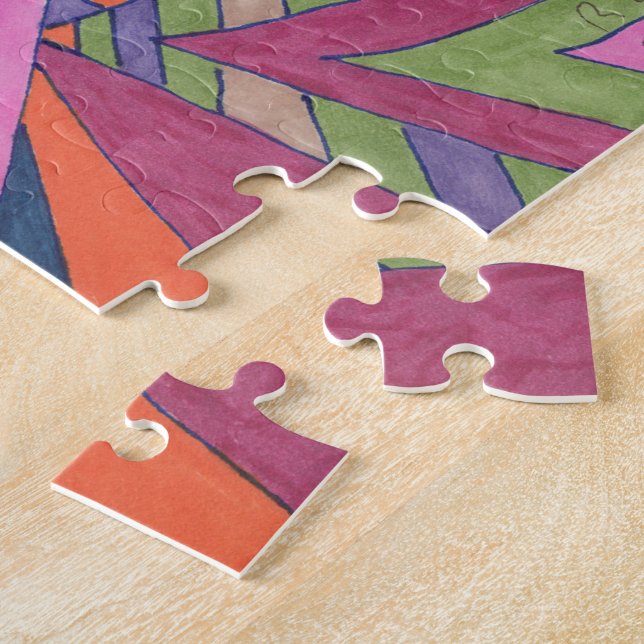 Puzzle Arte abstracto de "Subirse al Groovy Rainbow" (Lado)